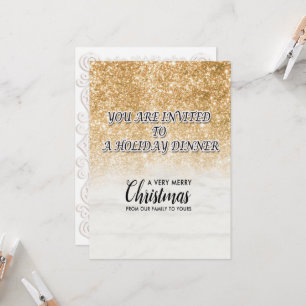 Merry Christmas Festive Holiday Gift Design Invitation