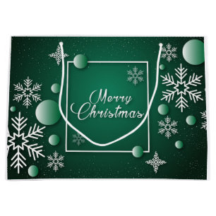 Merry Christmas Festive Holiday Gift Design Large Gift Bag