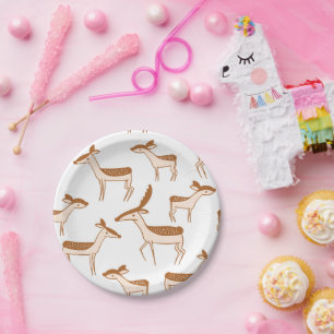 Merry Christmas Festive Holiday Gift Design Paper Plate