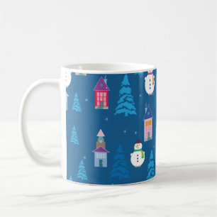 Merry Christmas Festive Pattern Design Coffee Mug