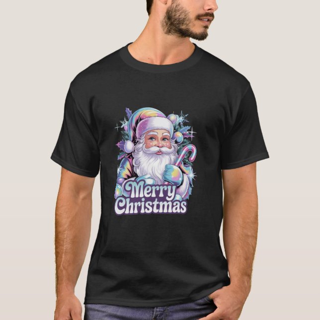 Merry Christmas Festive Santa Claus Joy  T-Shirt (Front)