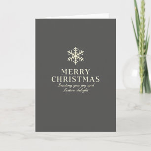 Merry Christmas Festive Snowflake Card