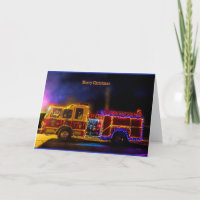 Merry Christmas Fire Engine