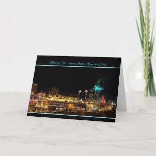 Merry Christmas Fireworks Kansas City Plaza Lights Holiday Card