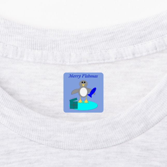 Merry Christmas Fishing Penguin Custom (Affixed)