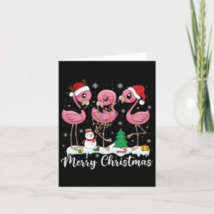 Merry Christmas Flamingo S For Women Xmas Pyjamas Card