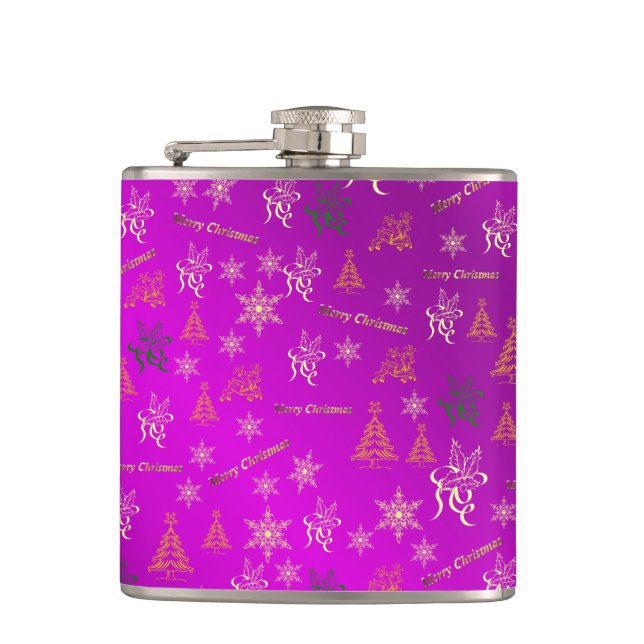 merry christmas flask (Front)