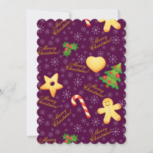 Merry Christmas Flat Greeting Card