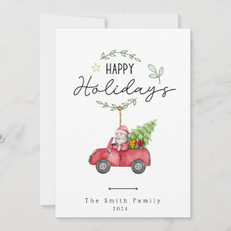 Merry Christmas Flat Holiday Card