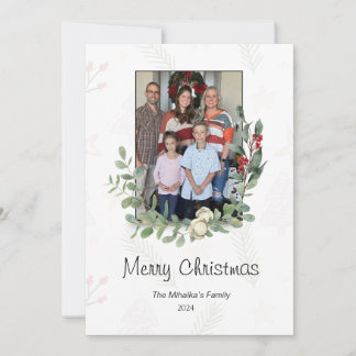 Merry Christmas Flat Holiday Card