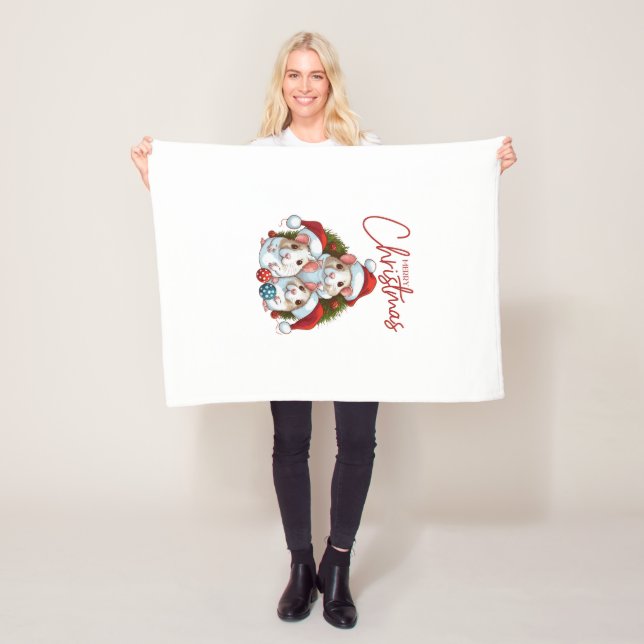 Merry Christmas  Fleece Blanket (In Situ)