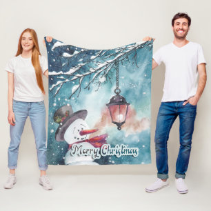 Merry Christmas   Fleece Blanket