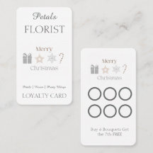 Merry Christmas Florist Holiday Packaging
