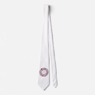 Merry Christmas Flowers cycle Tie