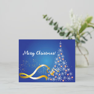 Merry Christmas Foil Holiday Postcard