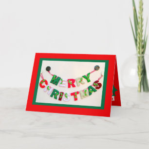 Merry Christmas Folded Christmas Card