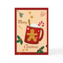 Merry Christmas Folded Greeting Card