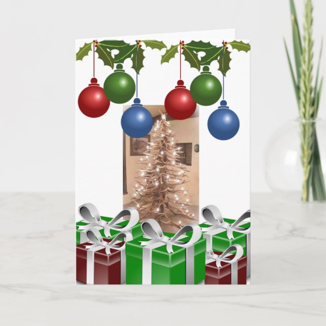 Merry Christmas for a Vegan Holiday Card (Front)