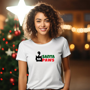 Merry Christmas for Feline Moms funny red T-Shirt