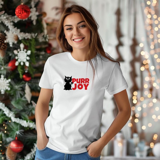 Merry Christmas for Feline Moms  funny red T-Shirt (Creator Uploaded)