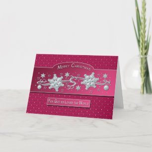 MERRY CHRISTMAS - FOR GOD SO LOVED THE WORLD HOLIDAY CARD