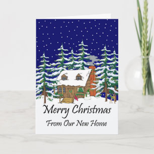 Merry Christmas For Our New House Holiday Card