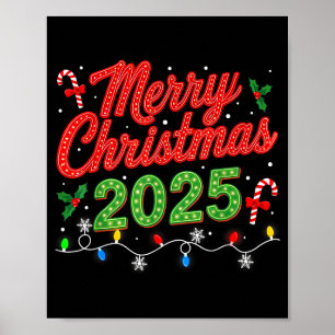 Merry Christmas For Women Men Boys Youth Xmas Poster