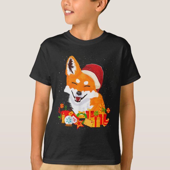 Merry Christmas Fox Foxes Ugly X-mas Sweater Santa (Front)