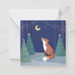 Merry Christmas: Fox Illustration Art Card