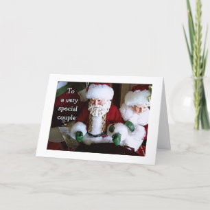 MERRY CHRISTMAS fr MR/MRS SANTA CLAUS Holiday Card