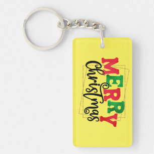 Merry Christmas Framed-80716 Key Ring