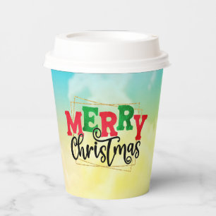 Merry Christmas Framed-80716 Paper Cups