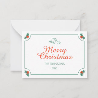 Merry Christmas Framed Card