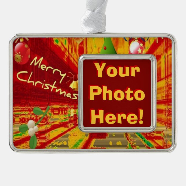 Merry Christmas Framed Ornament (Front)