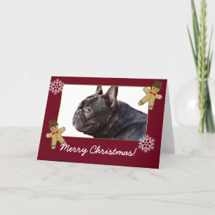 Merry Christmas French Bulldog card