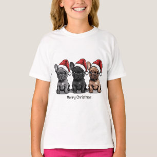 Merry Christmas French Bulldog Santa Dog T-Shirt