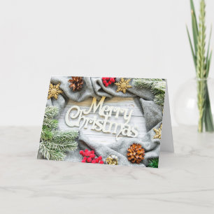 Merry Christmas Friends Family Relatives Holiday Card