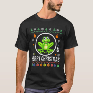 Merry Christmas Frog Ugly Sweater Xmas Knit