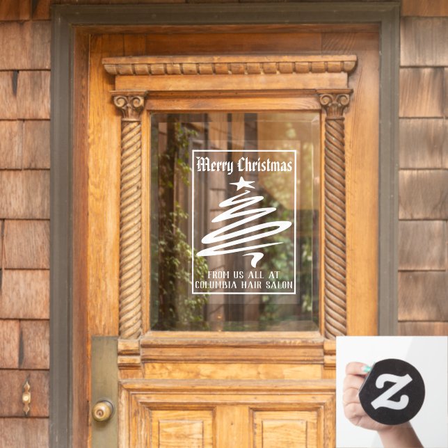 Merry Christmas From a Business Decoration (Home Door)