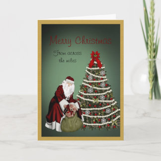 Merry Christmas From across the miles Holiday Card
