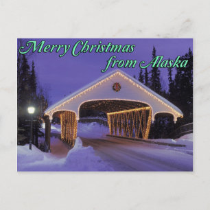 Merry Christmas from Alaska Postcard