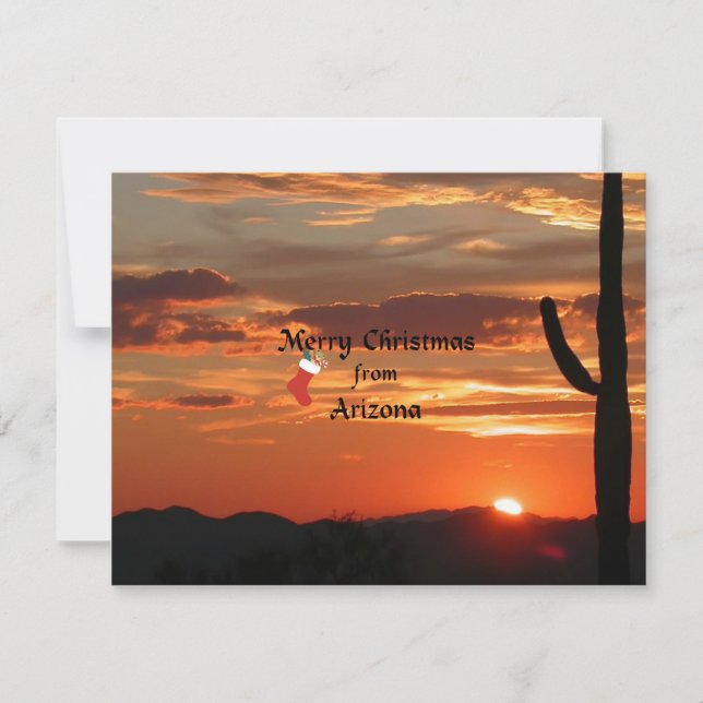 Merry Christmas from Arizona Holiday Card (Front)
