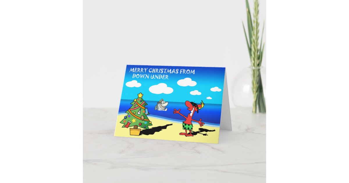 Merry Christmas from Australia Greeting Card | Zazzle.com.au