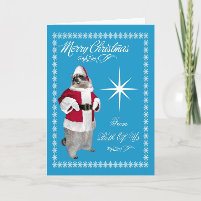 Merry Christmas From Both Of Us Greeting Card (Front)