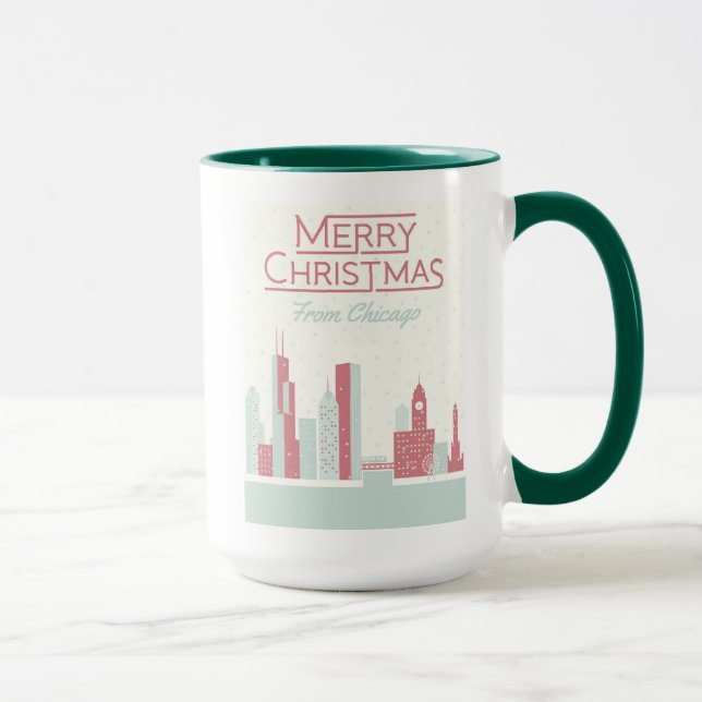 Merry Christmas from Chicago Mug (Right)