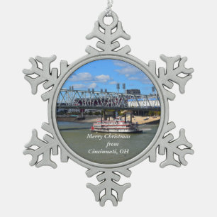 Merry Christmas from Cincinnati, OH ornament