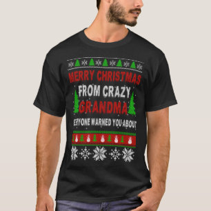 Merry Christmas From Crazy sports humor  T-Shirt