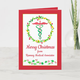 Merry Christmas From Doctor Healthcare Business Holiday Card