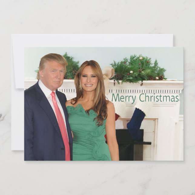 Merry Christmas from Donald and Melania Holiday Card (Front)