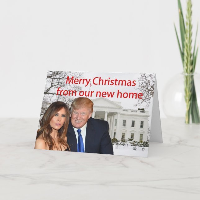 Merry Christmas from Donald and Melania Holiday Card (Front)